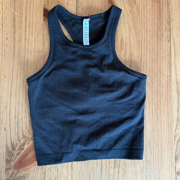 Lululemon Ebb to Street Cropped Racerback Tank Top - Picture 1 of 2
